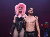 Happy opening, Lena Hall and Darren Criss! The Hedwig and the Angry Inch tour (and previously, Broadway) titans take their opening night bow in San Fran.(Photo: Steven Underhill)