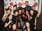 School of Rock's pint-sized power players strike a pose with Grammy winners Smokey Robinson and Kenny Loggins.(Photo: Twitter.com/SoRmusical)