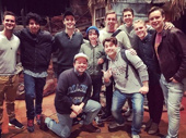 The stranger the better at Broadway's Tony-winning gut-buster The Book of Mormon! The Broadway company got together with Stranger Things star Finn Wolfhard.(Photo: Twitter.com/Chrisoshow)