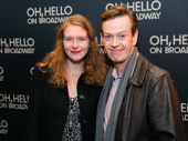 The best way to spend a night off? The Front Page’s Dylan Baker attends the Broadway opening of Oh, Hello with his daughter Willa.