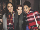 All three of these lovely ladies have played Hodel! Fiddler on the Roof besties Samantha Massell and Alexandra Silber snap a sweet pic with Laura Michelle Kelly.(Photo: Instagram.com/smassellsings)