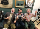 Broadway's experts on sticking it to the man: Oh, Hello's John Mulaney and Nick Kroll and School of Rock Tony nominee Alex Brightman.(Photo: Twitter.com/ABrightMonster)