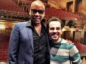 So, RuPaul, when are you coming to Broadway? Not that we don't love you swinging by Something Rotten! to visit Rob McClure!(Photo: Instagram.com/mcclurerob)