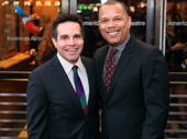 Theater couple Mario Cantone and Jerry Dixon attend opening night.
