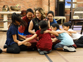 Cuteness overload! Laura Michelle Kelly and her sweet kid cast perform "Getting To Know You."
