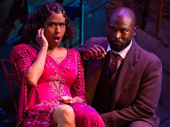 Jennifer Holliday as Shug Avery and Isaiah Johnson as Mister in The Color Purple.  
