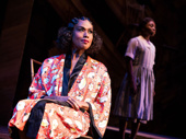 Every day's a holiday with this diva back on Broadway. Jennifer Holliday takes in a moment onstage in The Color Purple alongside Cynthia Erivo.(Photo: Matthew Murphy)
