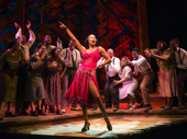 Heather Headley as Shug Avery and the cast of The Color Purple. 