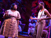 Danielle Brooks as Sofia and Kyle Scatliffe as Harpo in The Color Purple. 