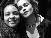 Well hello, Mrs. Lovett! Helena Bonham Carter and Hamilton's Jasmine Cephas Jones serve some selfie realness.(Photo: Instagram.com/jazzy_joness)