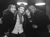 In New York you can be a new man! Hamilton Tony winner Leslie Odom Jr. has definitely proven this true. According to this adorable shot from Matthew and Renee Morrison, Odom Jr. and his wife and fellow performer Nicolette Robinson are heading to the West Coast. We'll miss the theater couple!(Photo: Instagram.com/reneemmorrison)
