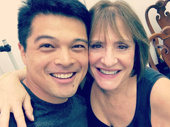 Crazy Ex-Girlfriend fans had a dream, a dream about you, Patti! It's coming true in season two when Tony winner Patti LuPone is set to appear (in episode 10, to be exact). The Broadway legend snaps a pic with Vincent Rodriguez III, a.k.a. Josh Chan.(Photo: Instagram.com/vrodrigueziii)
