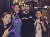 She's in the band! Auli'i Cravalho, the voice of Disney's forthcoming film (and Lin-Manuel Miranda's latest musical project) Moana, visited Isabella Russo, Alex Brightman and Luca Padovan at School of Rock. We can't wait for Moana to hit theaters on November 23!(Photo: Twitter.com/MoreOrLesLuca) 