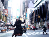 Danielle Brooks is jumping for joy! You can catch the The Color Purple Tony nominee at the Bernard B. Jacobs Theatre through November 13 and on a gorgeous, gigantic billboard in Times Square for Lane Bryant's #ThisBody campaign. Shine on, Danni B!(Photo: Twitter.com/thedanieb)