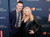 Broadway bombshell Megan Hilty and her husband Brian Gallagher strike a pose. The couple is expecting the arrival of their second child.