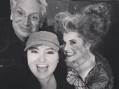 Hairspray get together! Original Broadway Tracy Turnblad Marissa Jaret Winokur made an appearance as favorited Hocus Pocus witch Winifred Sanderson. We can't wait to see Maddie Baillio and Harvey Fierstein all decked out as Tracy and Edna in Hairspray Live! on December 7.(Photo: Instagram.com/maddiebaillio)