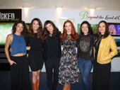 The ultimate squad goals! Elphabas past and present celebrate Wicked Day 2016: Jackie Burns, Caroline Bowman, Idina Menzel, Teal Wicks, Jennifer DiNoia and Marcie Dodd.(Twitter.com/WICKED_Musical)