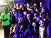 Defying gravity, sticking it to the man—it's all the same! Wicked Tony winner Idina Menzel hangs with School of Rock's crew.(Photo: Twitter.com/SoRmusical)