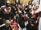Group costume goals! The cast of Broadway's Fiddler on the Roof gets decked out as Game of Thrones characters.(Photo: Twitter.com/FiddlerBroadway)