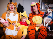 They may be stuffed with fluff, but they're definitely telling it like it is. Megan Hilty, her daughter Viola, husband Brian Gallagher and Harley enjoy a screamin' Halloween (and still manage to take an adorable photo).(Photo: Instagram.com/meganhilty)