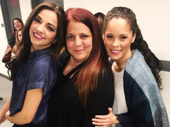 In the words of Beyoncé, better call Becky with the good hair. We've got two! On Your Feet! star Ana Villafañe strikes a pose with Gloria Estefan's sister Rebecca Fajardo and Genny Lis Padilla, who plays her in the vibrant tuner.(Photo: Instagram.com/anavillafaneofficial)  