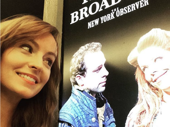 Ahna O'Reilly stares longingly at her Robber Bridegroom bud Leslie Kritzer, who is currently appearing in Broadway's Something Rotten!.(Photo: Instagram.com/ahnaoreilly)