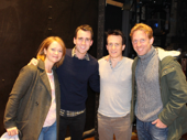 Neville Longbottom visits Harry Potter and the Cursed Child! Harry Potter film star Matthew Lewis snaps a pic with Poppy Miller, Jamie Parker and Paul Thornley.(Photo: Twitter.com/HPPlayLDN)
