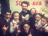 School’s out for School of Rock frontman Alex Brightman, who played his last performance on November 6. The Tony nominee took one last pre-show pic with his pint-sized castmates. Broadway’s going to miss this bright star!(Photo: Instagram.com/sormusical) 