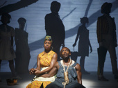 Roslyn Ruff as Black Women With Fried Drumstick and Daniel J. Watts as Black Man With Watermelon in The Death of the Last Black Man in the Whole Entire World.