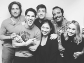 We love a Glee-union! Writer Brad Falchuk, Kevin McHale, Jenna Ushkowitz, writer Aristotle Kousakis and Becca Tobin recently caught Darren Criss' electric performance in Hedwig and the Angry Inch.(Photo: Instagram.com/jennaushkowitz)