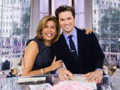Who wouldn't want to start their day with these smiling faces? Today Show host Hoda Kotb and Falsettos star Andrew Rannells get together during Rannells' co-hosting stint on the NBC morning show.(Photo: Instagram.com/andrewrannells)