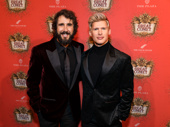 No dueling going on here! The Great Comet's Josh Groban and his co-star Lucas Steele snap a pic.