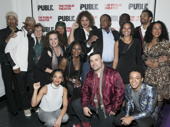 Happy opening night to the cast and creative team of the Public Theater's Party People! Catch the play through December 11.(Photo: Simon Luethi) 
