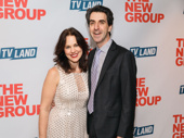 Sweet Charity music director Georgia Stitt and her husband, composer, lyricist and playwright Jason Robert Brown snap a pic.