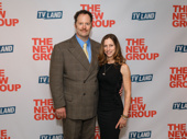 Tony winner Shuler Hensley and his wife Paula DeRosa step out for his opening night in Sweet Charity.