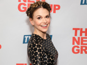 She's a brass band! Two-time Tony winner Sutton Foster beams on her opening night in Sweet Charity.