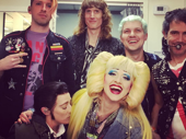 We've been waiting to see Lena Hall's Hedwig! The Tony winner snaps a pic with her Hedwig and the Angry Inch castmates Shannon Conley, Tim Mislock, Justin Craig, Matt Duncan and Peter Yanowitz.(Photo: Instagram.com/lenarockerhall)