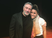 What an adorable shot of A Bronx Tale director (and screen adaptation star and director) Robert De Niro and star Ariana DeBose!(Photo: Instagram.com/arianadebose)