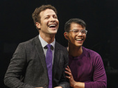 Justin Guarini as Trent and Telly Leung as Steven in In Transit. 