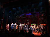 A round of applause for the doo-wopping dynamos of A Bronx Tale! The cast takes their curtain call.