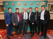 A Bronx Tale's gents: Joe Barbara, Michael Barra, Joey Sorge, Ted Brunetti and Charlie Marcus.
