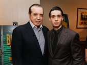 A Bronx Tale scribe Chazz Palminteri and star Bobby Conte Thornton celebrate their Broadway opening.