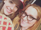 Aspiring Great White Way composer Ingrid Michaelson gets her fill of Waitress with the sweet-as-pie tuner's star Jessie Mueller.(Photo: Instagram.com/ingridmichaelson) 