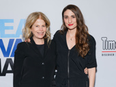 Waitress scribe Jessie Nelson and composer and lyricist Sara Bareilles step out for Dear Evan Hansen’s Broadway opening.
