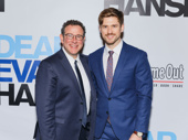 Next to Normal reunion! Broadway fave Aaron Tveit supports Dear Evan Hansen director Michael Greif at his Broadway opening.
