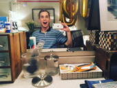 Now that's a psyched selfie! Dear Evan Hansen star Ben Platt enjoys an understandably goofy moment of solitude before his opening night performance.(Photo: Instagram.com/bensplatt) 