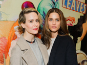 Longtime BFFs Sarah Paulson and Amanda Peet spend a night out at the off-Broadway opening of The Babylon Line.
