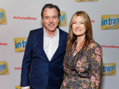 Tony winning set designer Derek McLane and his wife and Columbia Live Stage president Lia Vollack attend In Transit’s Broadway opening.