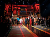 Next stop: Broadway! The aca-awesome cast of In Transit takes their opening night curtain call.