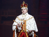 Rory O'Malley as King George in Hamilton.